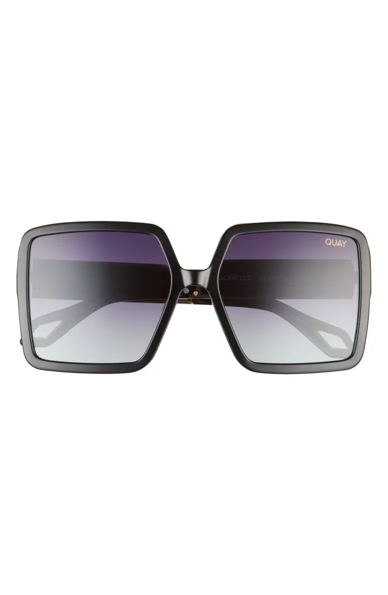 x Saweetie Almost Ready 56mm Polarized Square Sunglasses | Nordstrom