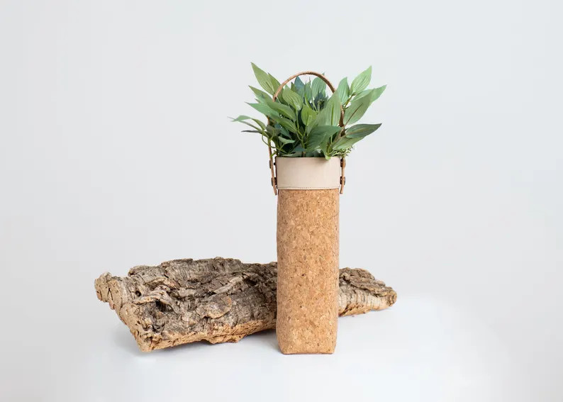 Cork Wine Bottle Bag: Reusable Host Gift - Etsy | Etsy (US)