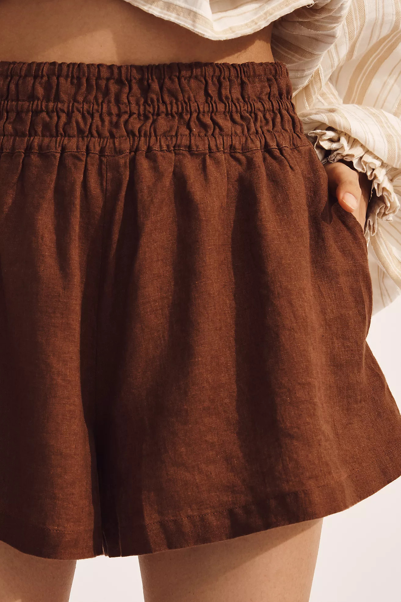 The Somerset Linen Shorts | Anthropologie (US)