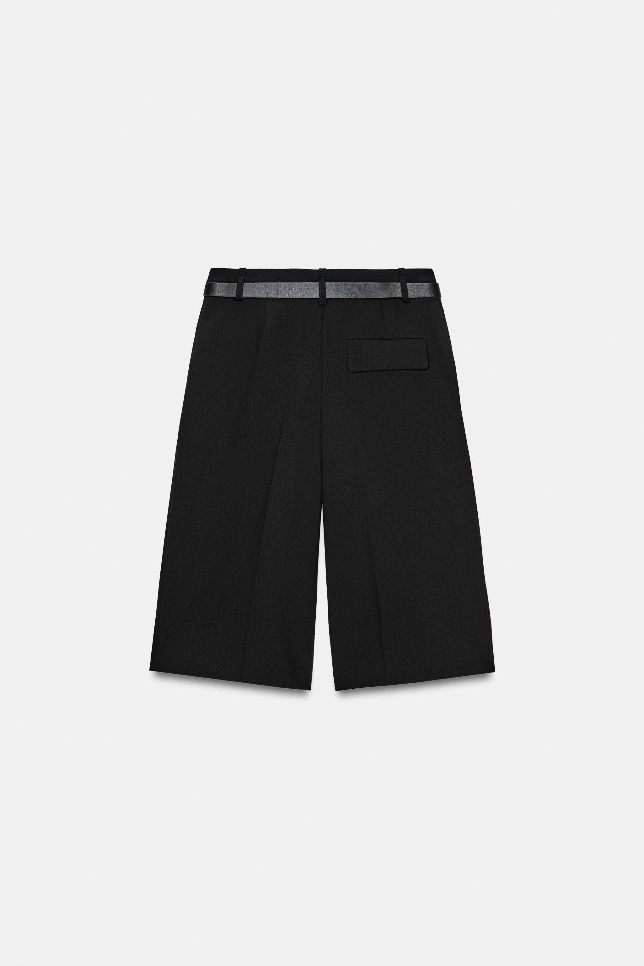 LANGE BERMUDASHORTS MIT GÜRTEL | Zara DE