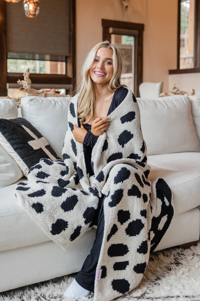 Make Me Believe Small Leopard Spotted Blanket | Pink Lily