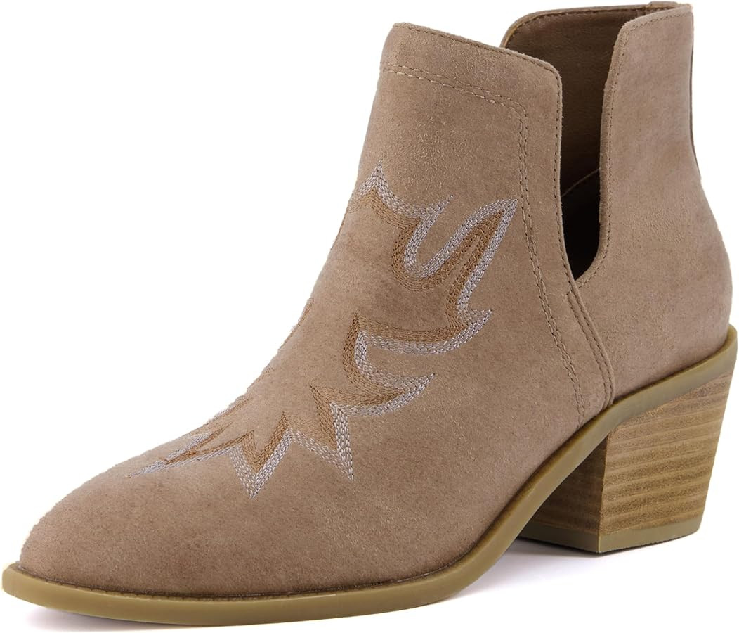 CUSHIONAIRE Women's Rustler Western bootie +Memory Foam, Wide Widths Available | Amazon (US)