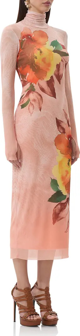 Shailene Long Sleeve Body-Con Midi Dress | Nordstrom