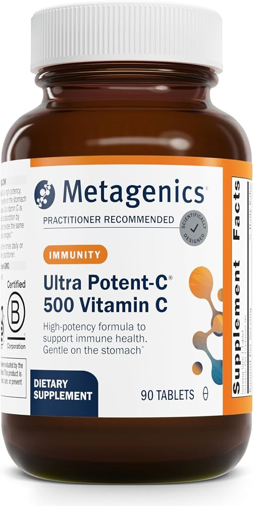 Metagenics Ultra Potent-C 500 - Gentle, Buffered Vitamin C Supplement - Immune Support Supplement... | Amazon (US)