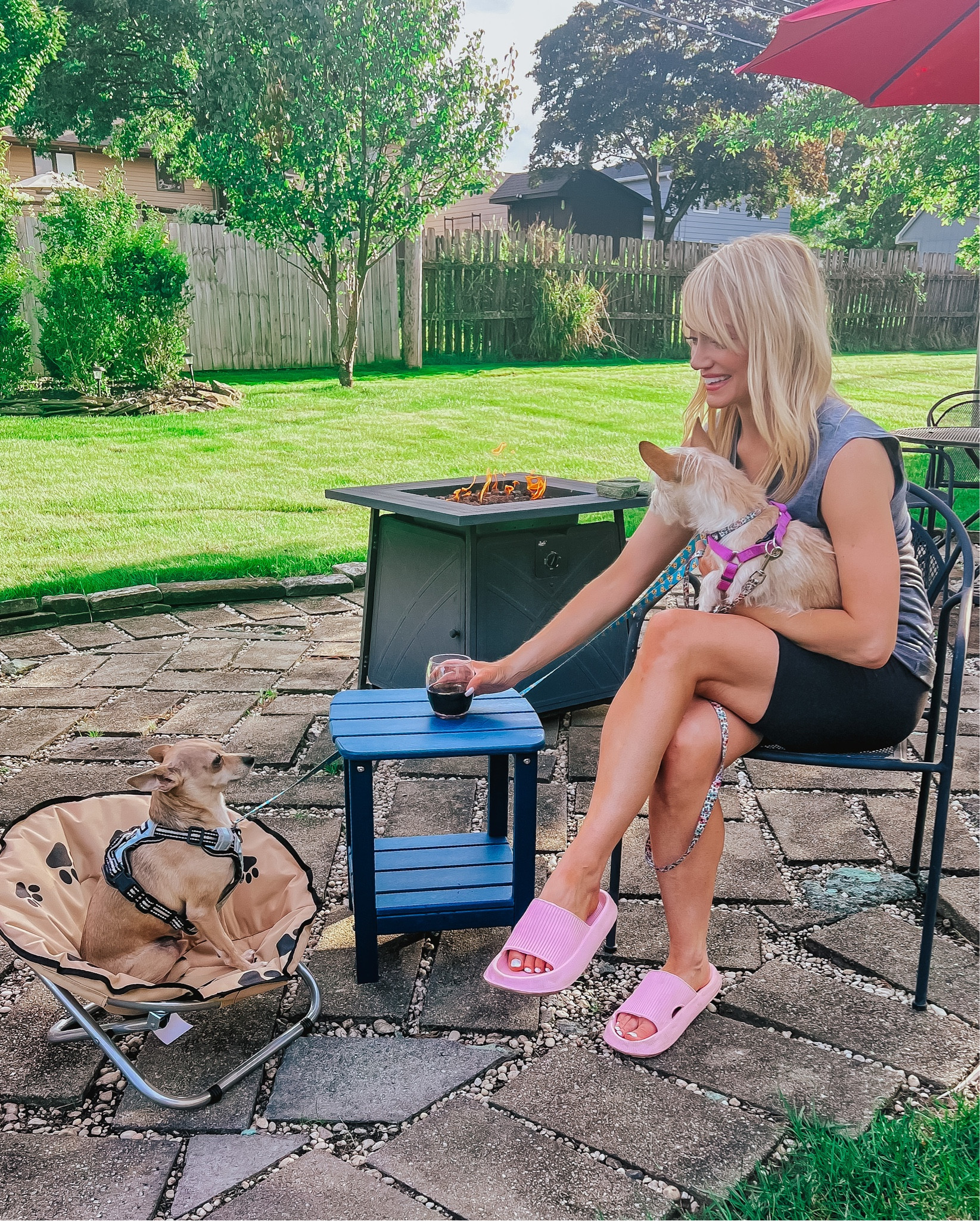 Fall evenings - dark blue outdoor patio end table perfect for drinks and food. Use code IH7KDBVM to save 30% at checkout on top of any other savings - cloud slippers - outdoor dog chair - Amazon Home - Amazon promo code - Amazon promo codes - Amazon Deals - Amazon Finds 

#LTKhome #LTKsalealert #LTKunder50