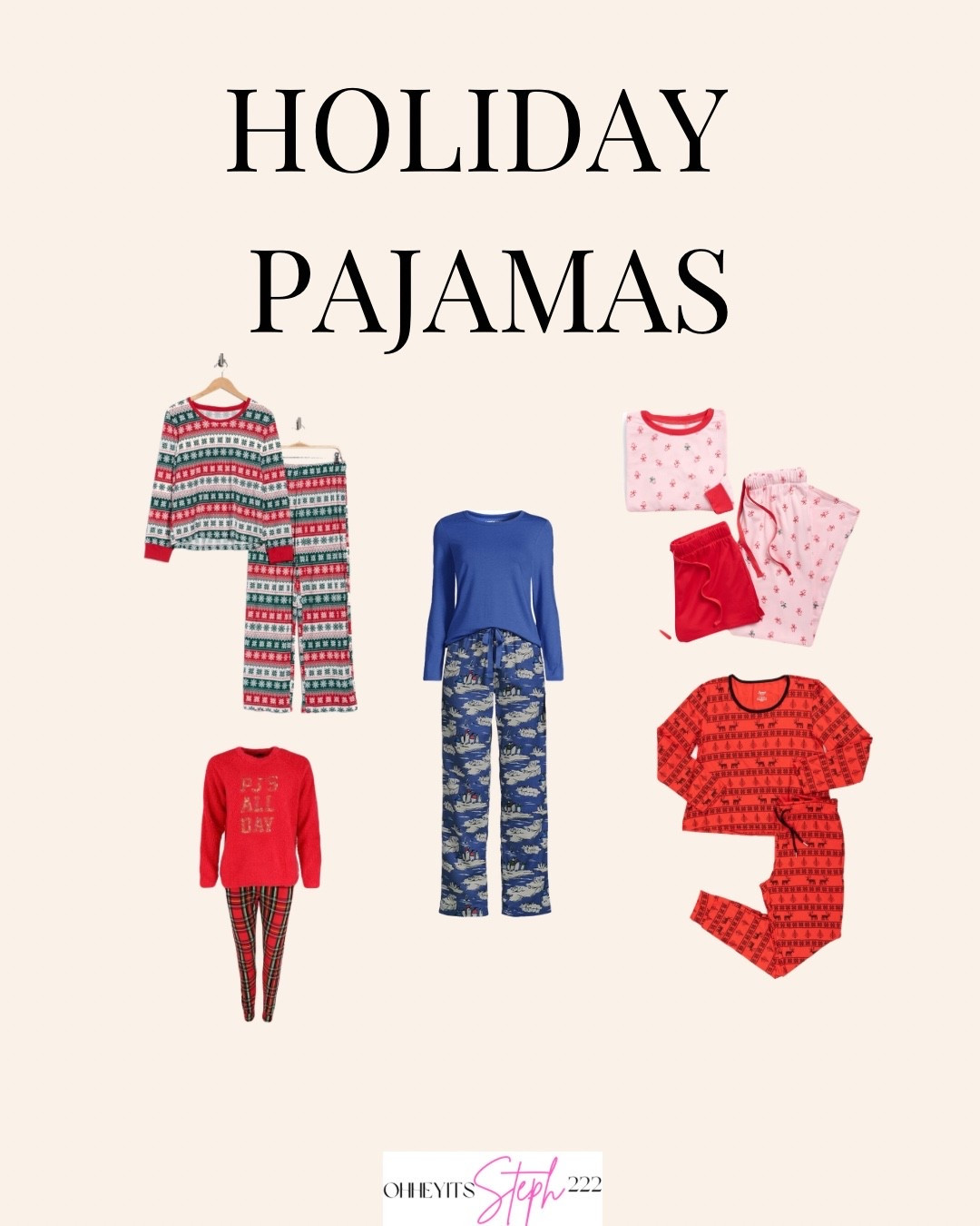 Holiday pajamas 

#LTKFindsUnder100 #LTKHoliday #LTKFindsUnder50