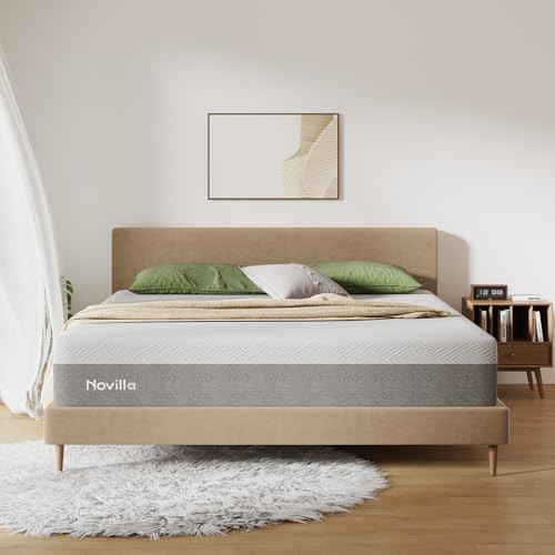 Novilla Bliss King Mattress, 10 Inch Gel Memory Foam King Size Mattress in a Box for Cool Night Sleep & Pressure Relief, Support Foam for Spine Alignment & Motion Isolating, Medium Plush Feel | Amazon (US)
