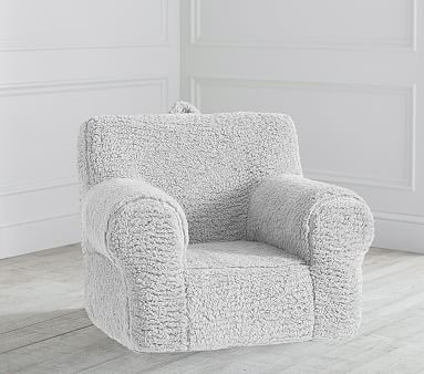 Gray Cozy Sherpa Anywhere Chair® Slipcover Only | Pottery Barn Kids