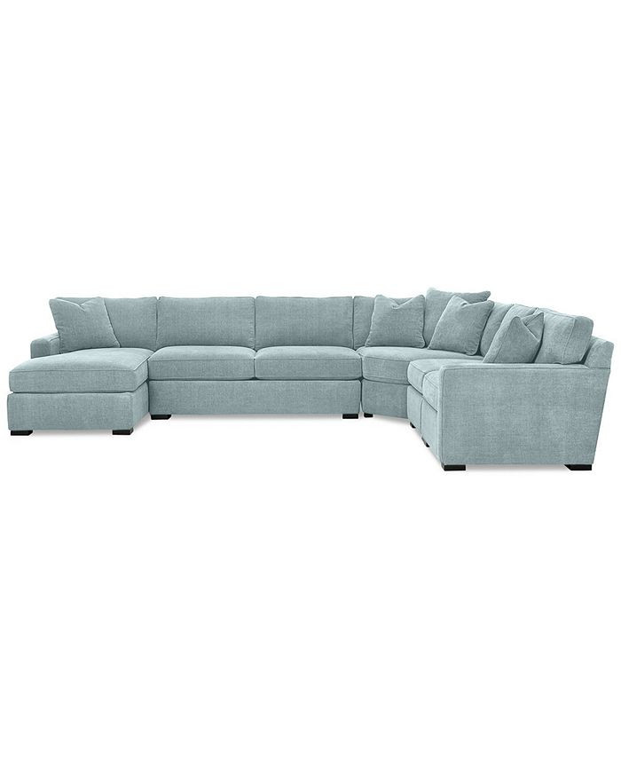 Furniture Radley 5-Piece Fabric Chaise Sectional Sofa, Created for Macy's & Reviews - Furniture -... | Macys (US)