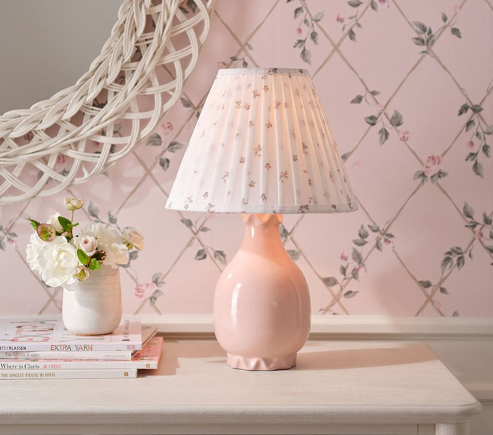 Bria Hammel Rosey Ruffle Table Lamp (17") | Pottery Barn Kids