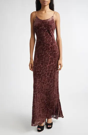 Jolynn Velvet Floral Gown | Nordstrom