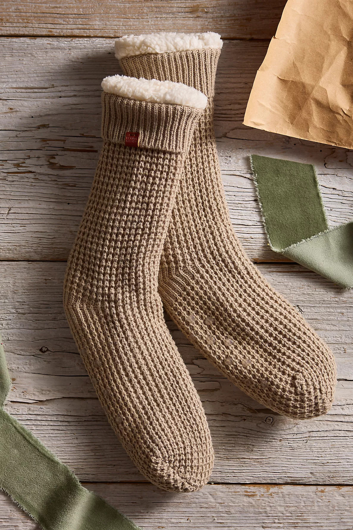 Cozy Waffle Weave Socks | Anthropologie (US)