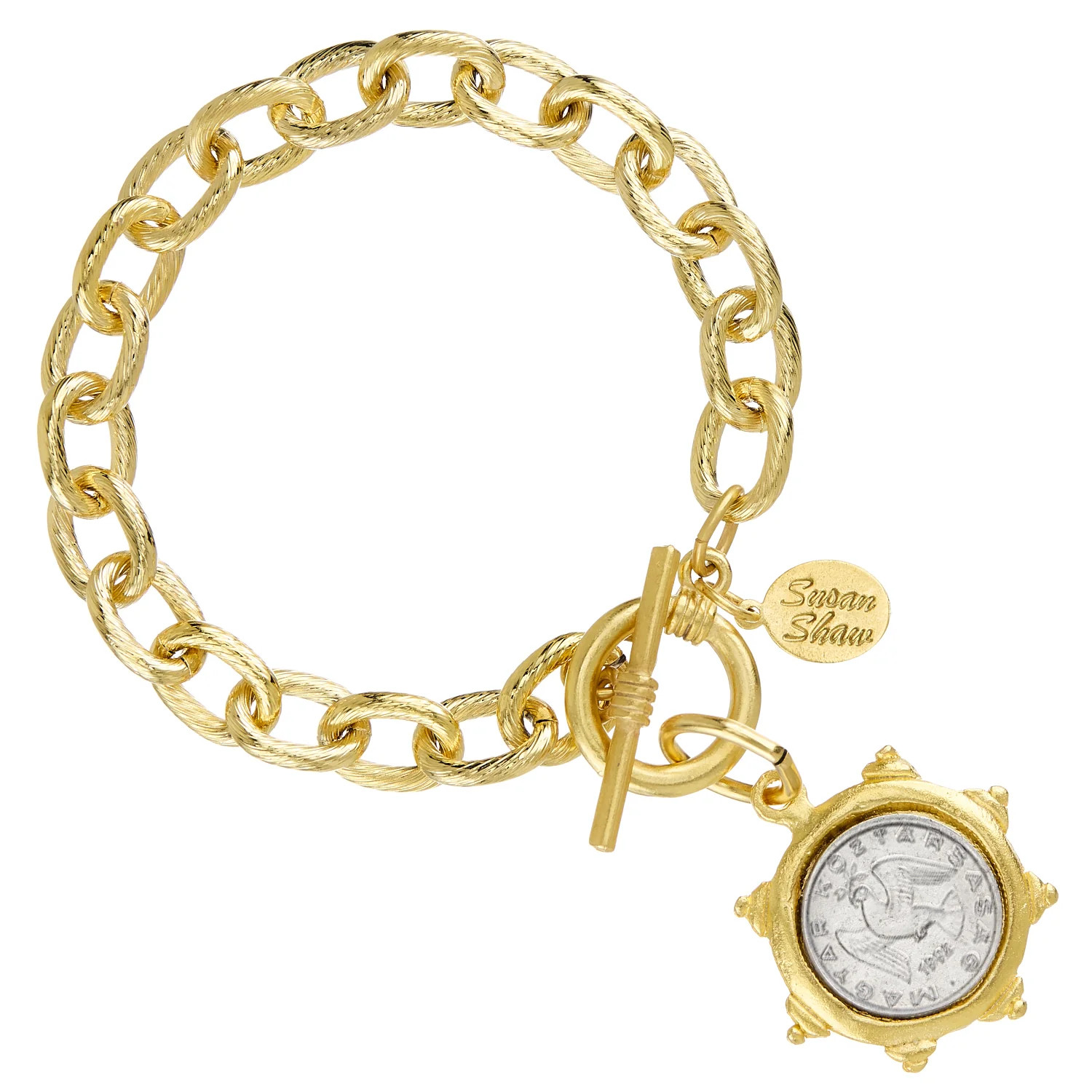Dove Coin Toggle Bracelet | Susan Shaw
