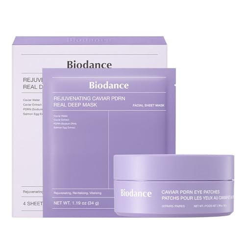 BIODANCE Caviar PDRN Brightening Set: Real Deep Mask & Eye Patches Set, Under Eye Dark Circles & Puffy Eyes, Korean Skincare Routine for Dullness, Glass Skin, Valentines Day Gifts for Her | Amazon (US)