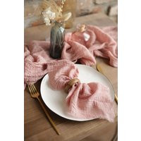Cheesecloth Napkins/Blush Pink Unpaper | Etsy (US)