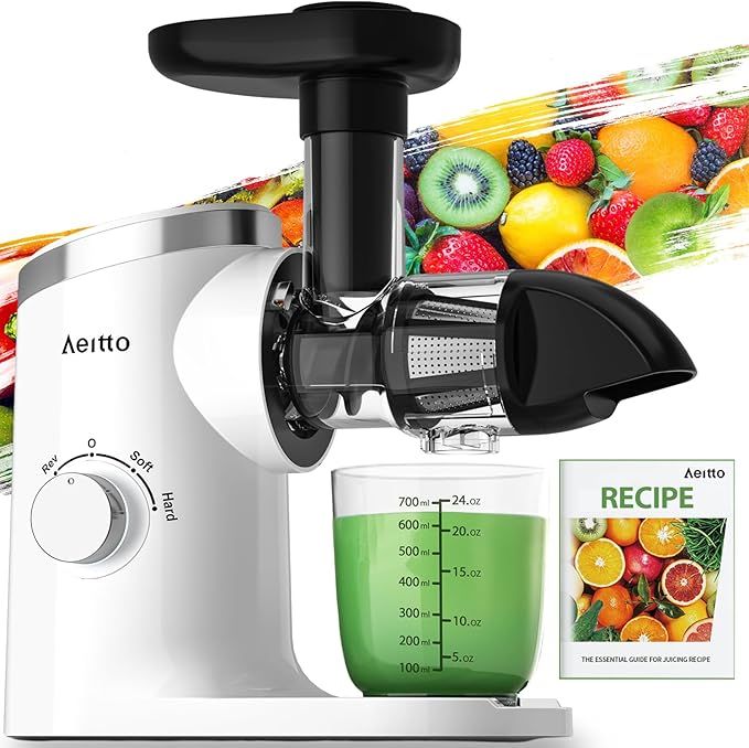 Aeitto Juicers, Masticating Juicer Machiens, Slow Masticating Jucer with Triple Modes,Reverse Fun... | Amazon (US)