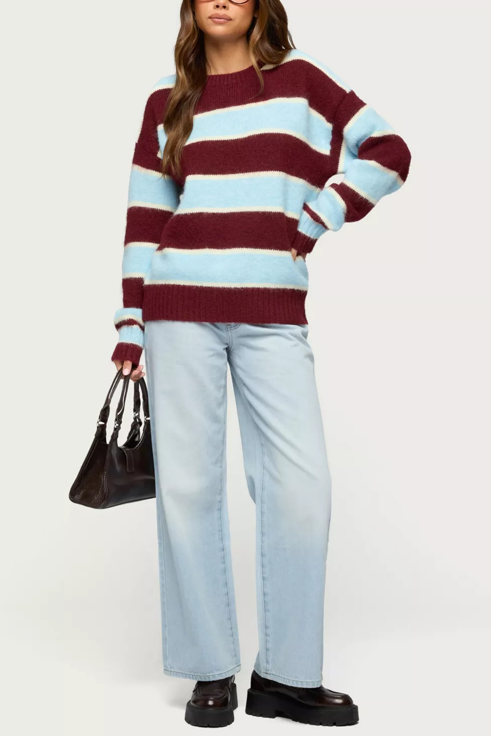Edikted Conrad Striped Knit Sweater | Urban Outfitters (US and RoW)