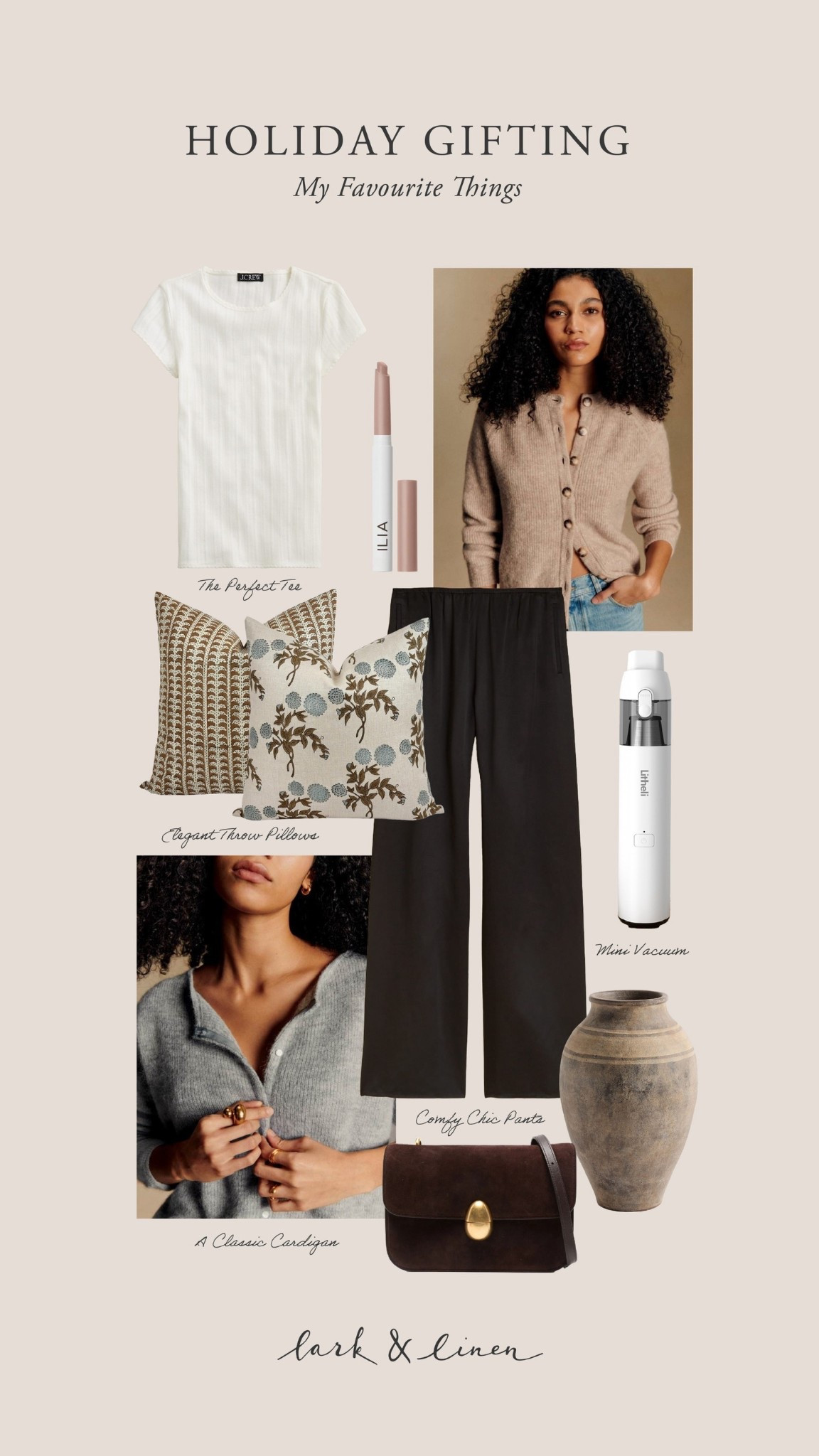 A round-up of my favourite things this season. Classic, beautifully made pieces I truly use and love. 

From the soft pointelle tee to the coziest cardigans, pretty patterned pillows, a sculptural terracotta vase, and even the handheld vacuum I swear by… these are the things I reach for again and again.

Everything is linked here so you can shop my full gift guide in one place

#LTKGiftGuide #LTKCyberWeek #LTKHoliday