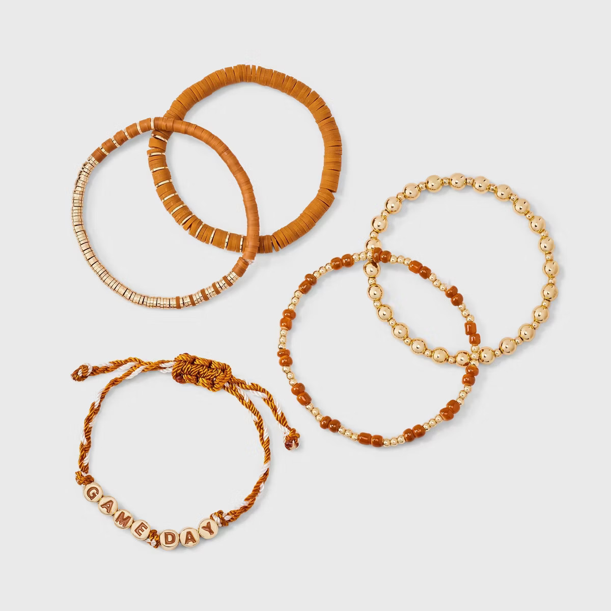Game Day Bracelet Set 5pc - Wild Fable™ Copper Ore | Target