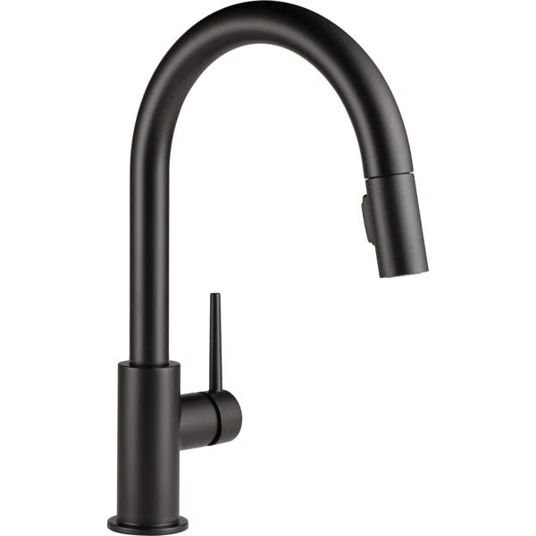 9159-BL-DST Trinsic Pull Down Sprayer Kitchen Sink Faucet, Single Handle Kitchen Faucet | Wayfair North America