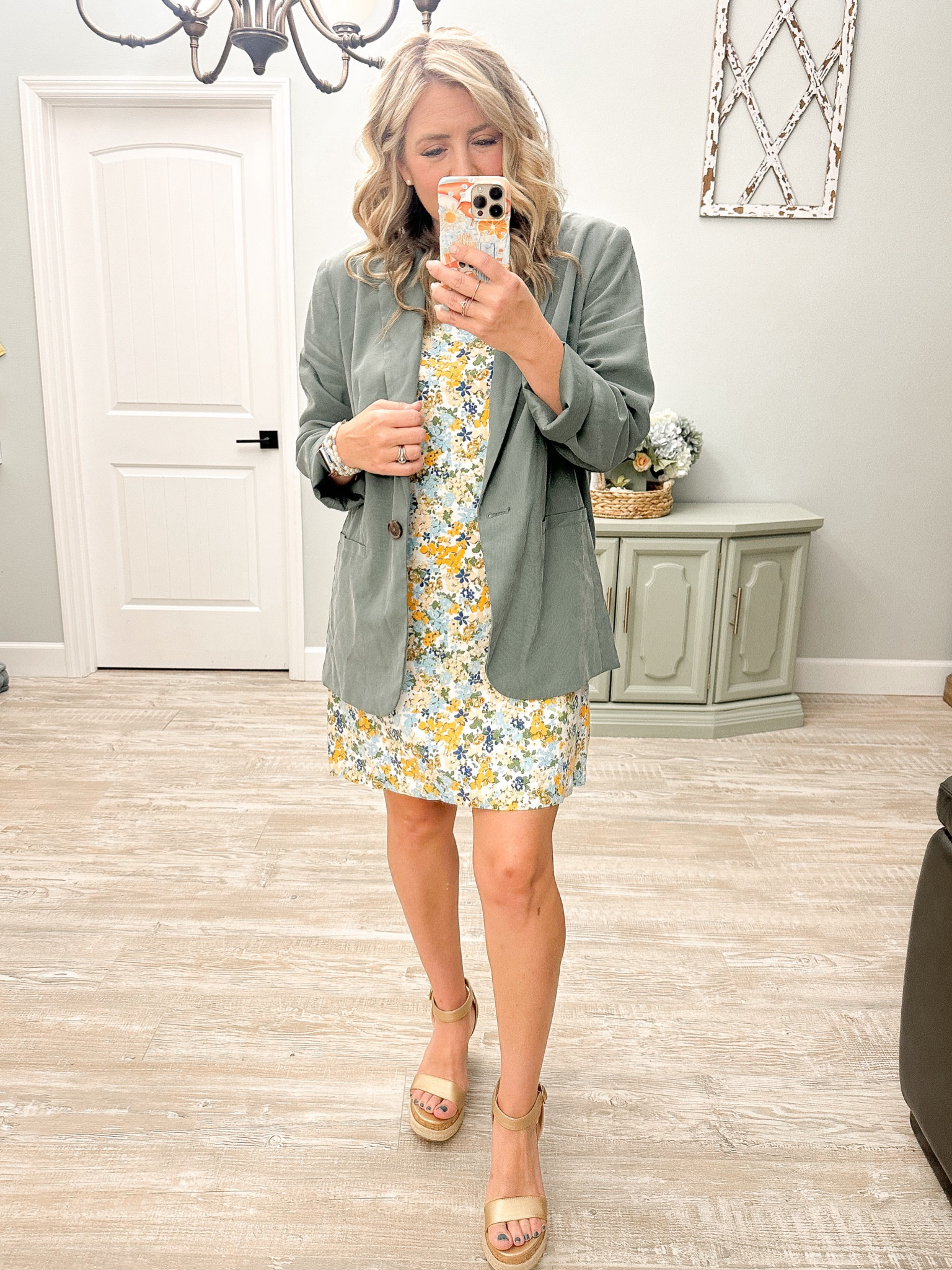In love with this dress! Added a blazer and wedges for work but going to wear alone with flats this weekend! 

#LTKWorkwear #LTKStyleTip #LTKFindsUnder50