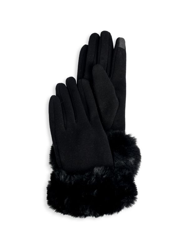 MARCUS ADLER Faux Fur Gloves on SALE | Saks OFF 5TH | Saks Fifth Avenue OFF 5TH