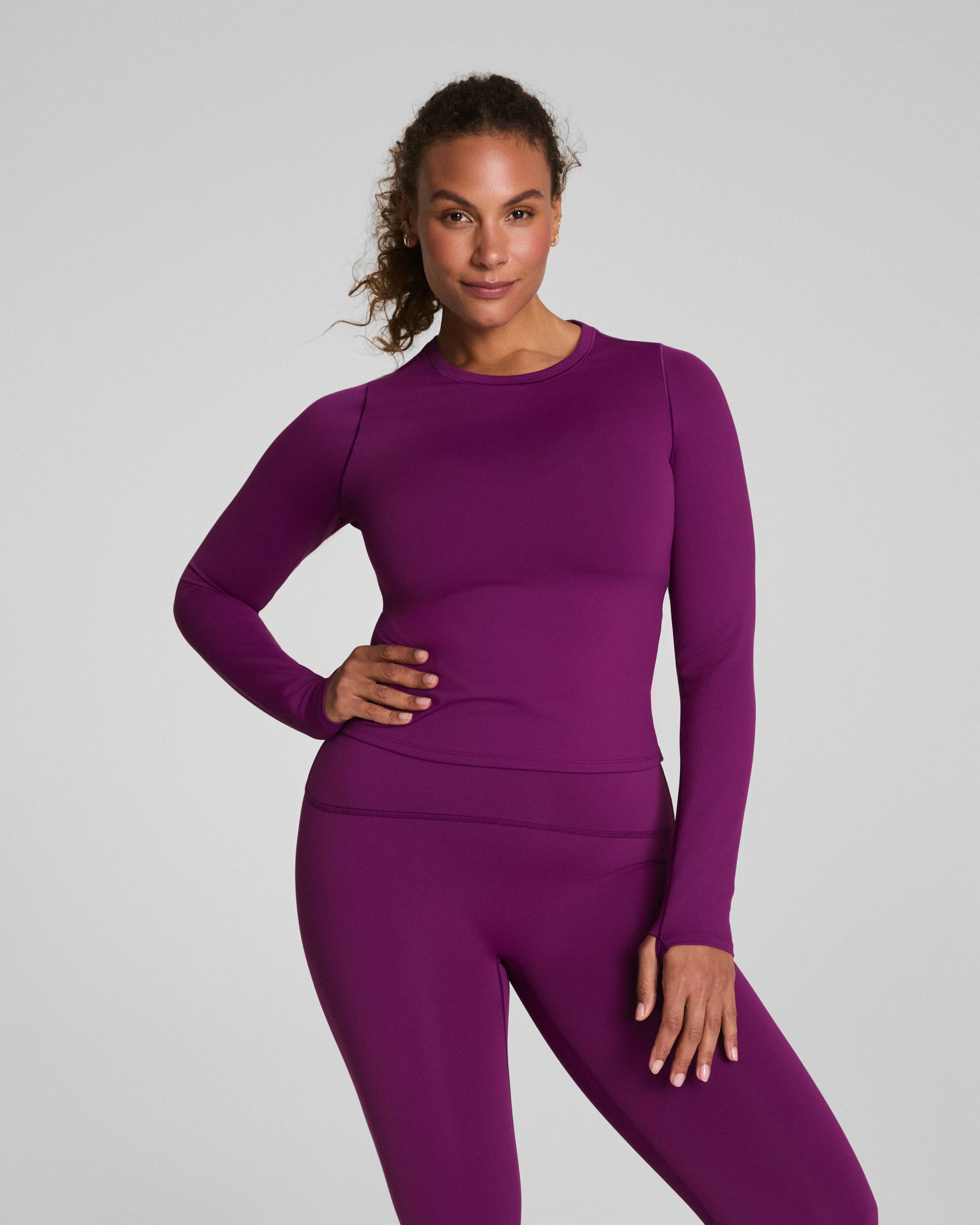 Get Moving Long Sleeve Top SecretSweat | SPANX | Spanx Canada