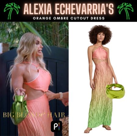 Orange Crush // Get Details On Alexia Echevarria’s Orange Ombré Cutout Dress #RHOM #AlexiaEchevarria 