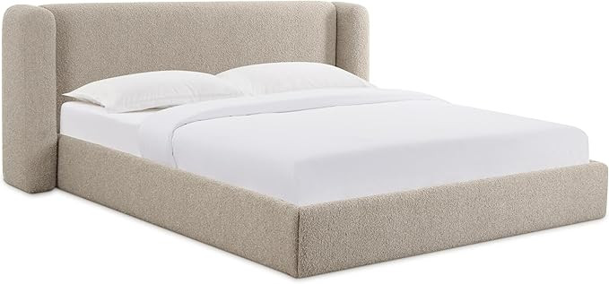Tov Furniture Babette Tan Boucle Queen Bed | Amazon (US)