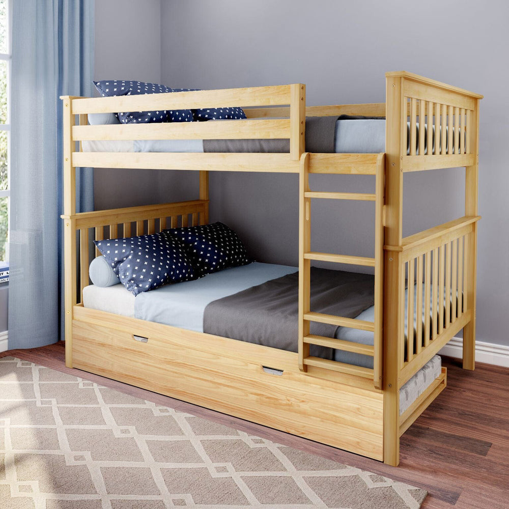 Full Over Full Bunk Bed With Trundle | max & lily