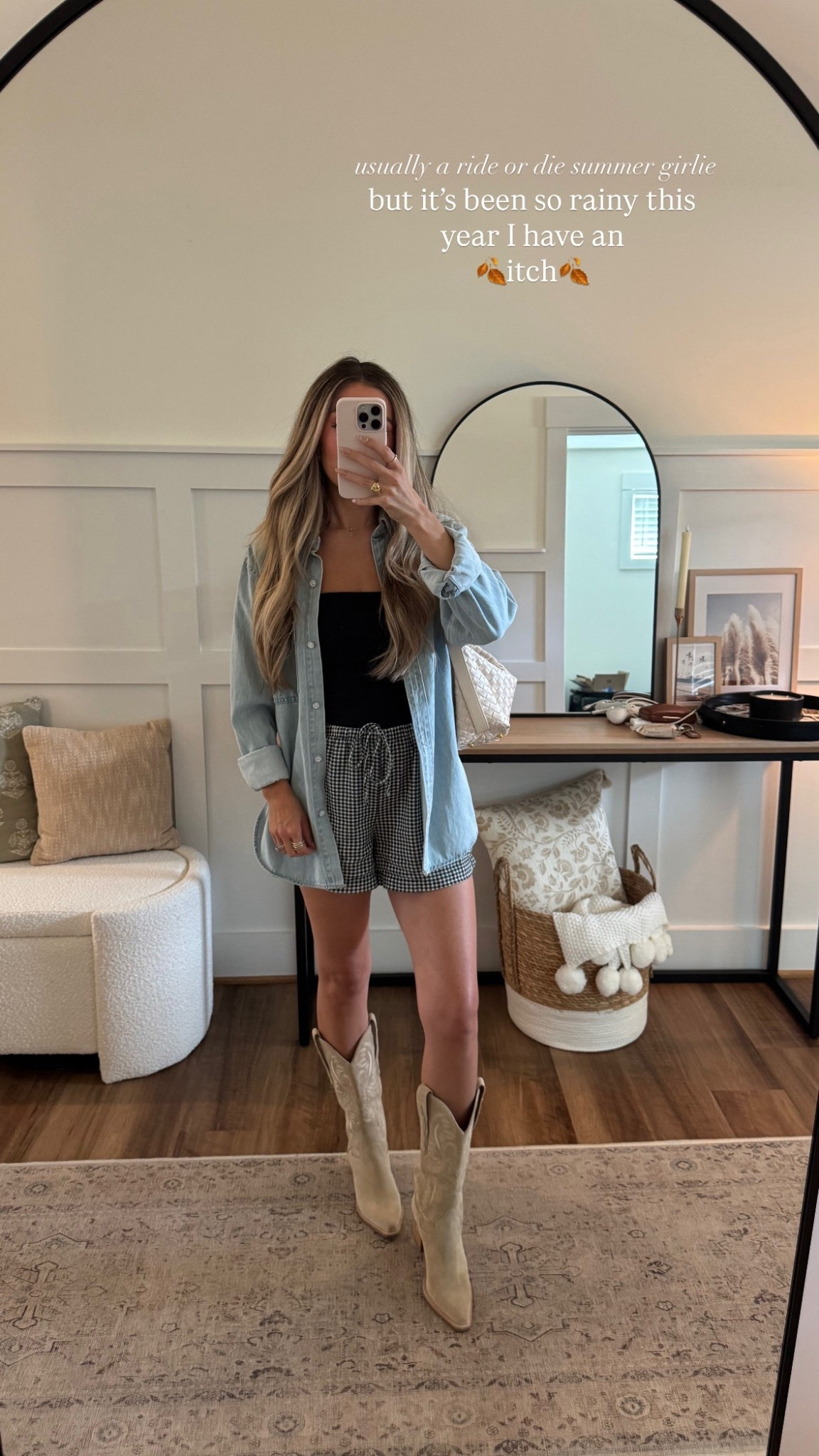 Casual early fall outfit — size xs in everything & 6 in the boots! 

#LTKFindsUnder50 #LTKStyleTip #LTKFindsUnder100