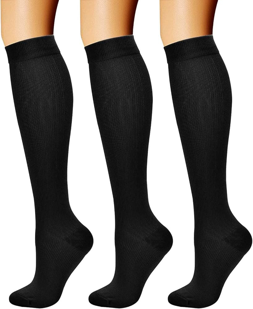 CHARMKING Compression Socks for Women & Men Circulation (3 Pairs) 15-20 mmHg is Best Support for ... | Amazon (US)