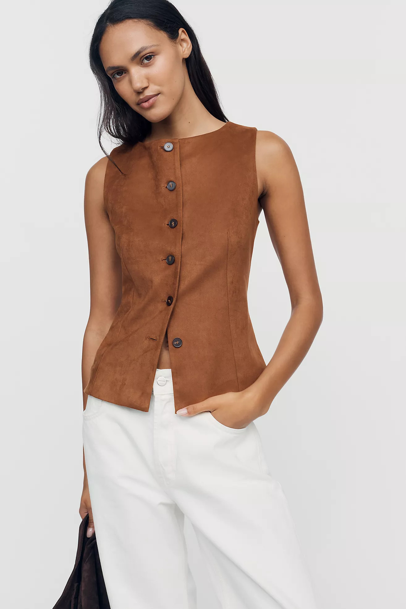 WAYF Boat-Neck Vest | Anthropologie (US)