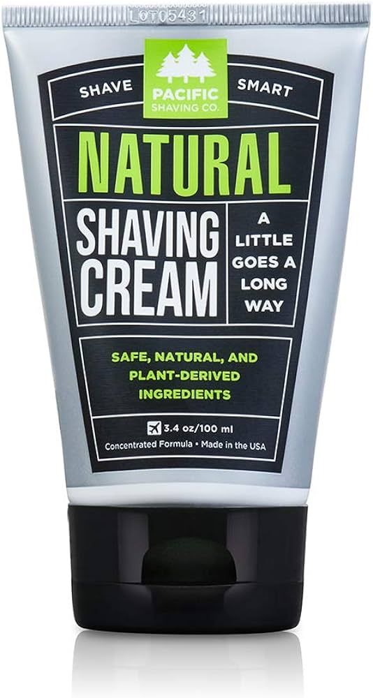 Pacific Shaving Company Natural Shaving Cream - Shea Butter + Vitamin E Shave Cream for Hydrated ... | Amazon (US)