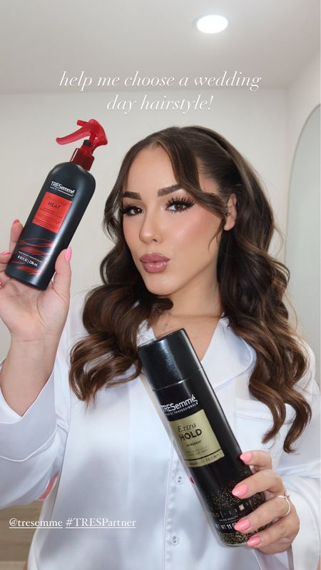 Testing out a few bridal hair style options with the help of some of my favorite @tresemme styling products #TRESPartner
Comment below which style you think I should go with!

#LTKBeauty #LTKWedding #LTKStyleTip