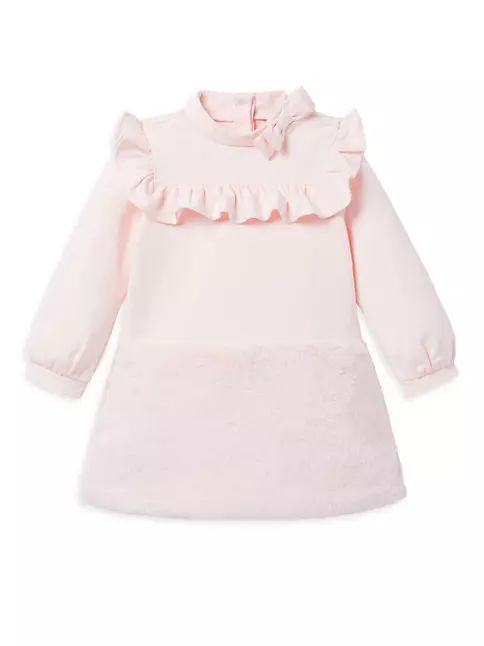 Baby Girl's, Little Girl's & Girl's Ruffle-Trim Faux Fur Dress | Saks Fifth Avenue