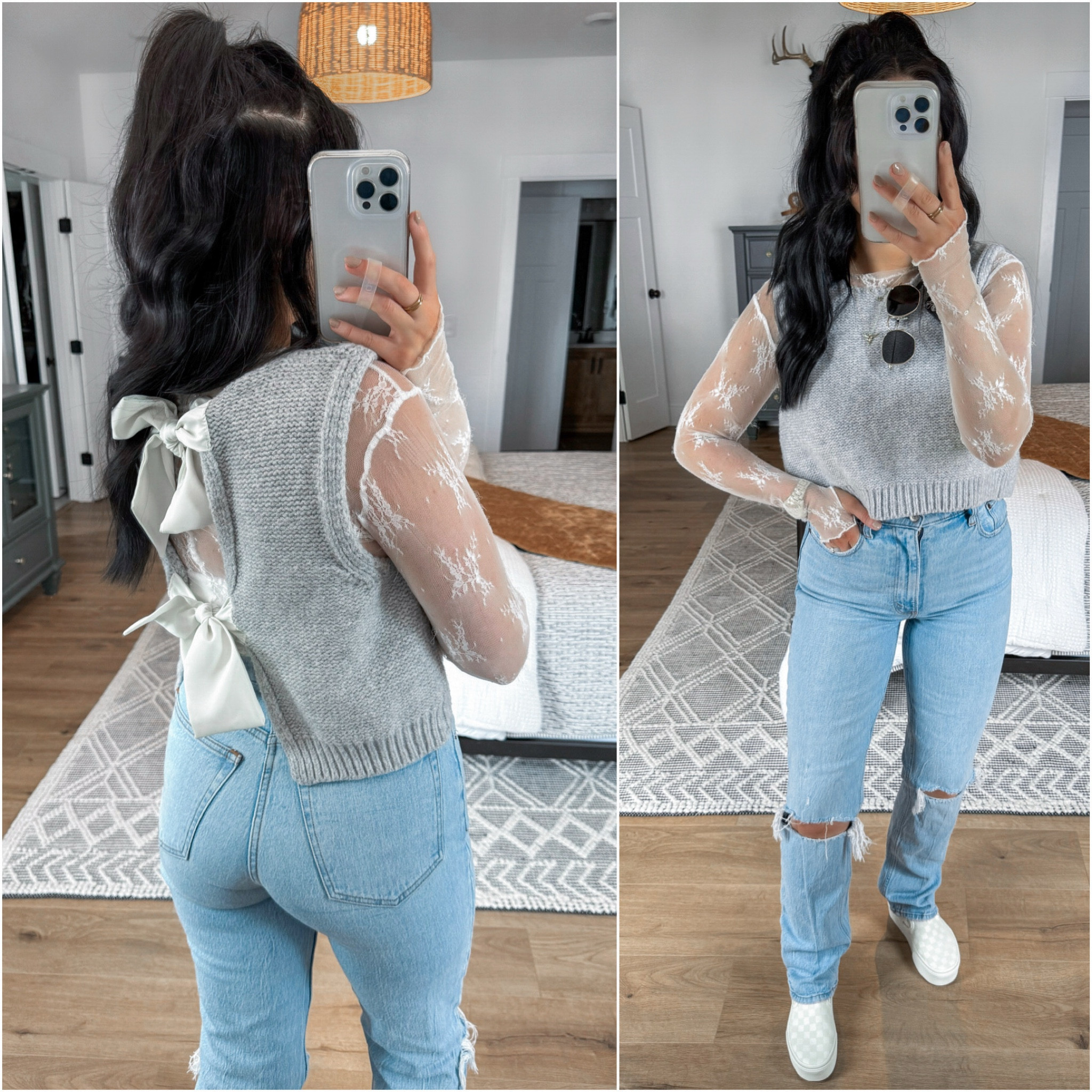 Styling the Cutest Bow Back Sweater Vest 🤍

Lace Top — xs
Bandeau — medium
Sweater Vest — small
Jeans — 26L

Is this not the cutest knit sweater vest you’ve ever seen 😍 I’m loving the bow back detail (would be a super cute top for the holidays, or you could even style it for date night!) Layered it over one of my favorite sheer lace tops (I own so many colors in it!) and dressed this look down with my Abercrombie rigid double knee ripped straight leg jeans! Finished the look with my new platform vans (this marshmallow color is perfection 👏🏼) 



#LTKFindsUnder50 #LTKShoeCrush #LTKFindsUnder100