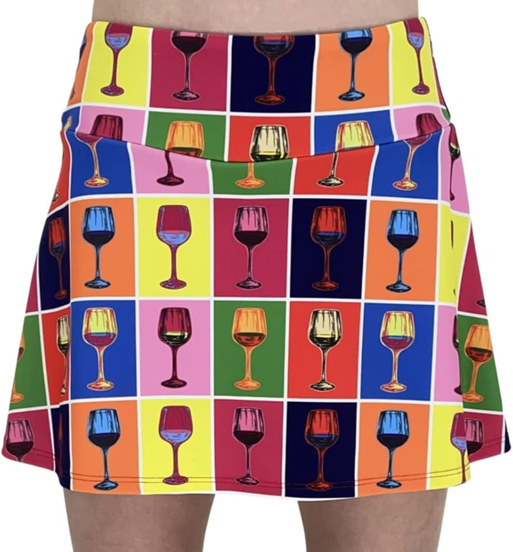 Queen of the Court Red Winehol Tennis Skirt | Pickleball Skort | Athletic Skirt with Red Shorts | Amazon (US)