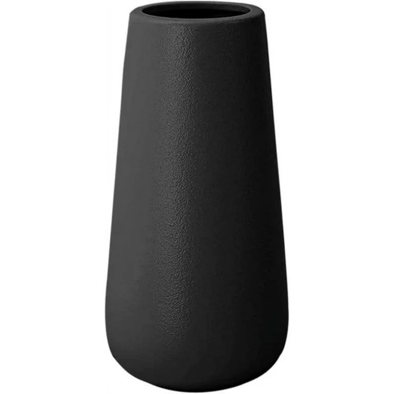 ILLUVA 11” Handmade Classic Rustic Style Decorative Black Ceramic Minimalist Vase | Walmart (US)