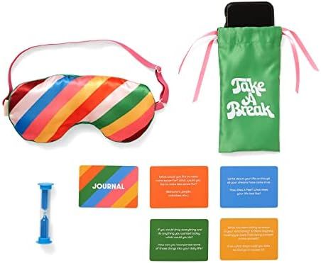 ban.do Take Care Unplug Kit, Self Care Set Includes Silk Eye Mask, Mindfulness Cards, Phone Pouch, a | Amazon (US)
