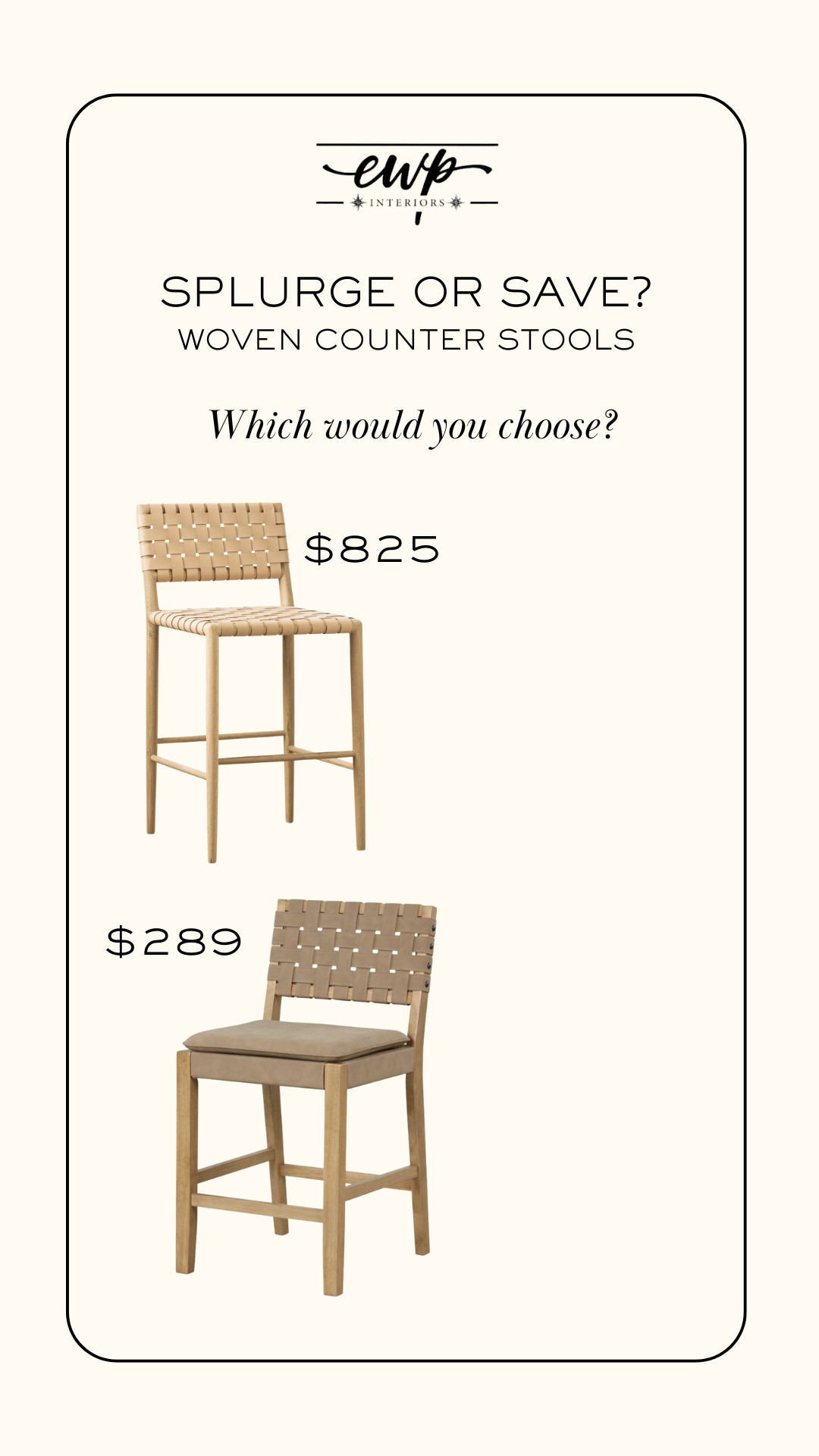 Which would you choose for your kitchen, the splurge or the save option?  

 #LTKHome