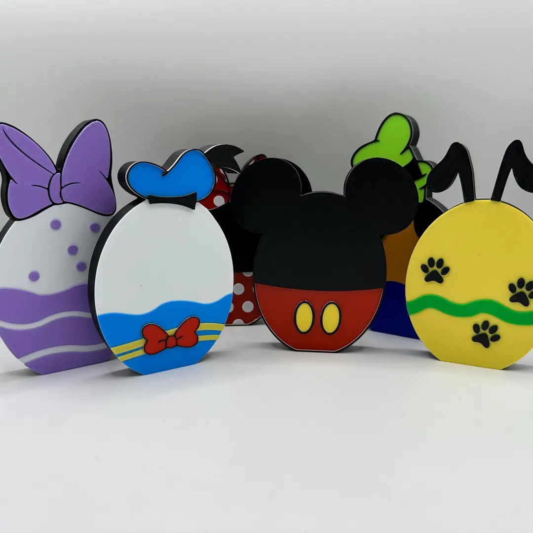 Mickey Mouse and Friends Themed Easter Egg Decorations 3d Printed - Etsy | Etsy (US)