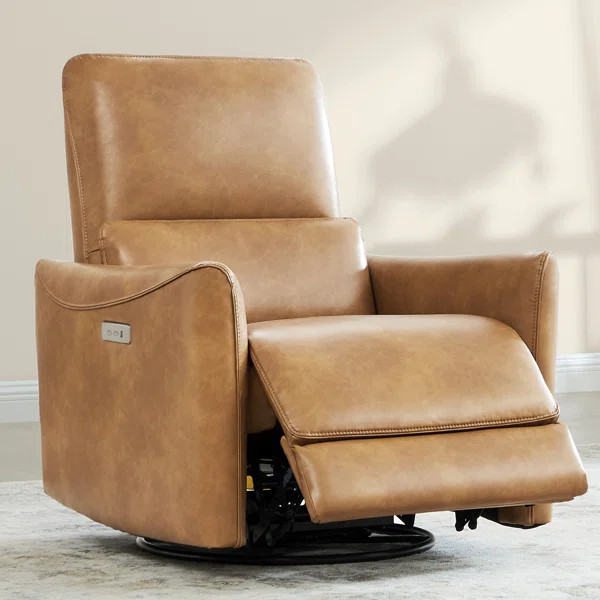 Mikkel Vegan Leather Swivel Power Recliner | Wayfair North America