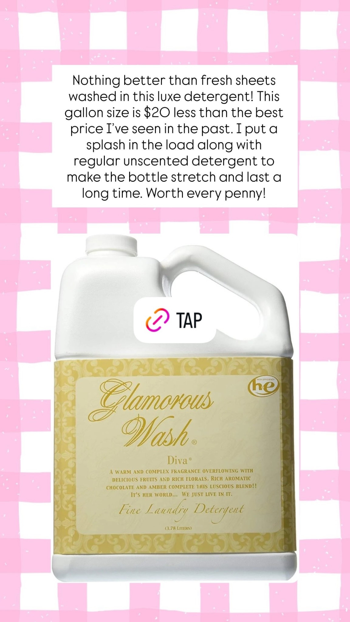 Nothing better than fresh sheets washed in this luxe detergent! This gallon size is $20 less than the best price I’ve seen in the past. I put a splash in the load along with regular unscented detergent to make the bottle stretch and last a long time. Worth every penny!

#LTKmomlife #LTKHome #LTKCyberWeek