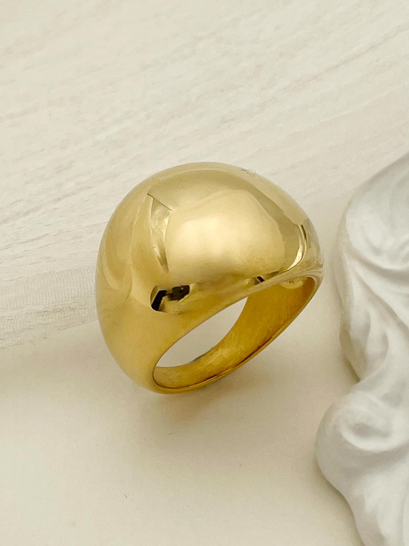 Mazuer One Vintage European & American Summer Beach Stainless Steel Female Eye Ring With High-End... | SHEIN