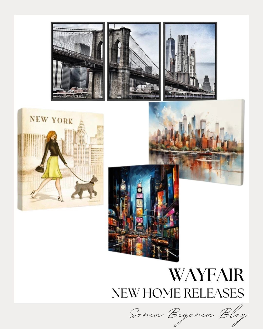 I am obsessed with the aesthetic of these new NYC-inspired art pieces! The Brooklyn Bridge triptych is a total showstopper, and the watercolor skylines add such a sophisticated touch to any wall. 🎨

I love how these pieces capture the city’s unique charm. Perfect for creating a gallery wall or a bold focal point in your living space.

#WayfairHome #GalleryWall #NYCArt #HomeStyling #InteriorDesign #CityAesthetic #LtkHome

#LTKHome