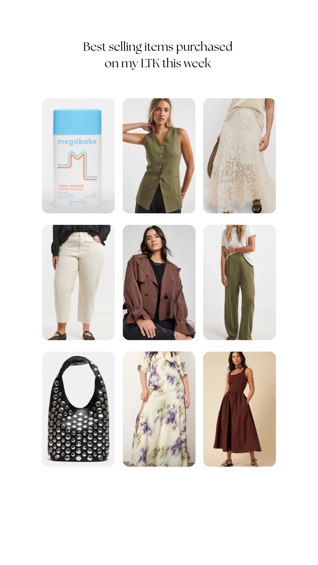 The best selling plus size spring clothes, accessories and beauty products on my LTK this week.

#LTKuk #LTKspring #LTKAprilSpotlight