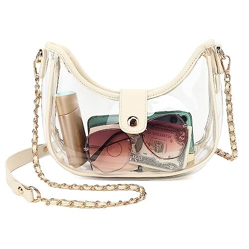 LOXOMU Clear Bag for Stadium Events Crossbody Clear Purse Shoulder Bag for Women, Transparent Bag for Concerts, Sprots | Amazon (US)