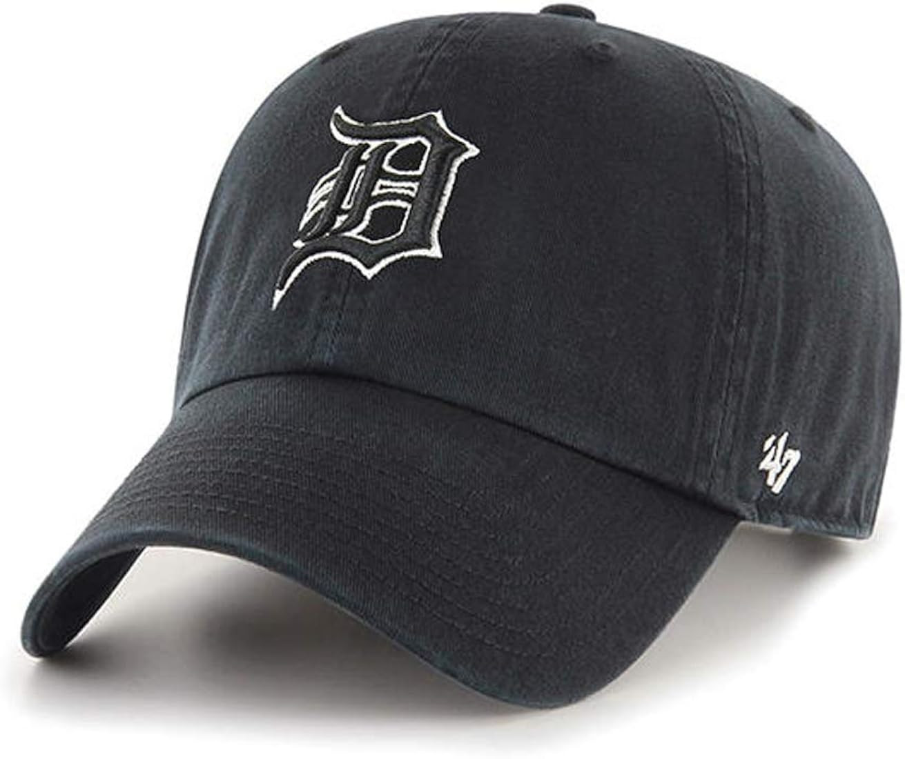 '47 Detroit Tigers Clean Up Hat Cap Black/White | Amazon (US)