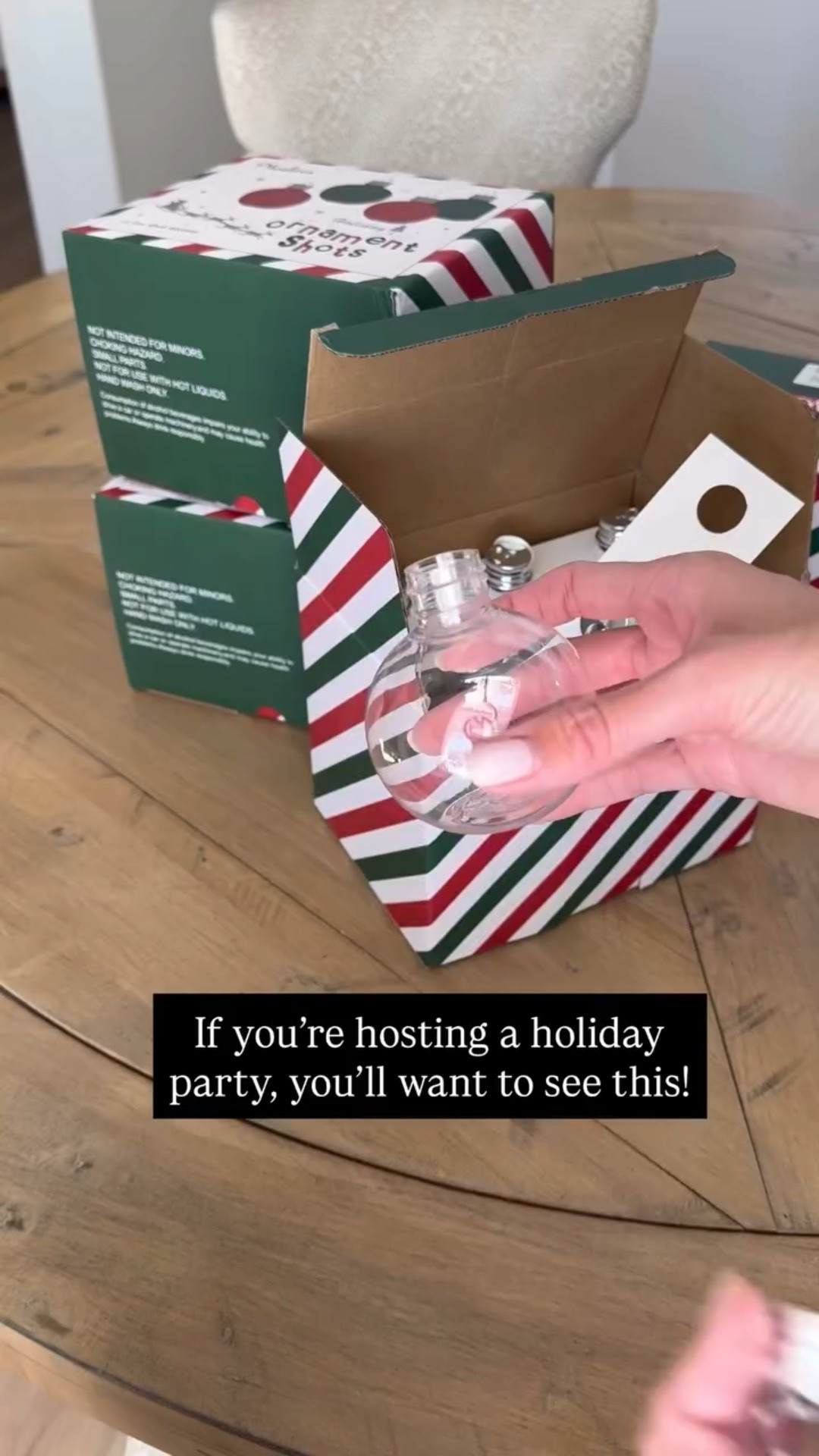 🎄These plastic, reusable ornament shot balls will be the life of your holiday party! You don’t have to worry about them shattering AND they have a flat base for when your party goers are ready to set them down.

I’m thinking at our actual party we’ll do a combo of red and green as well as some espresso martini shots 🤤 

#christmasparty #holidayparty #holidaypartyideas

#LTKHoliday #LTKSeasonal #LTKHome